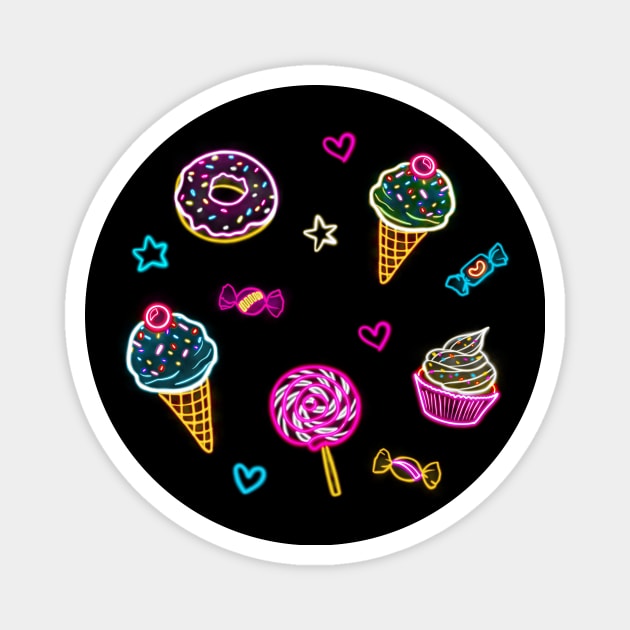 Neon Candy Magnet by Lyara Costa